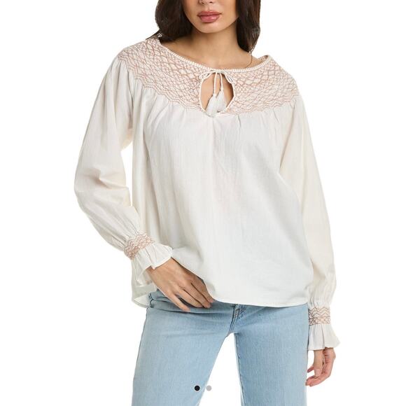Faherty Laura Blouse Size Medium NWT - Picture 1 of 12